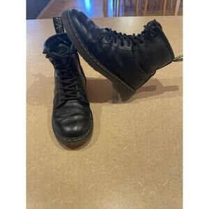 Doc Dr. Martens Size 3 Black 8 Eye Combat Boots Side Zip 1460 J Kids Youth Boot